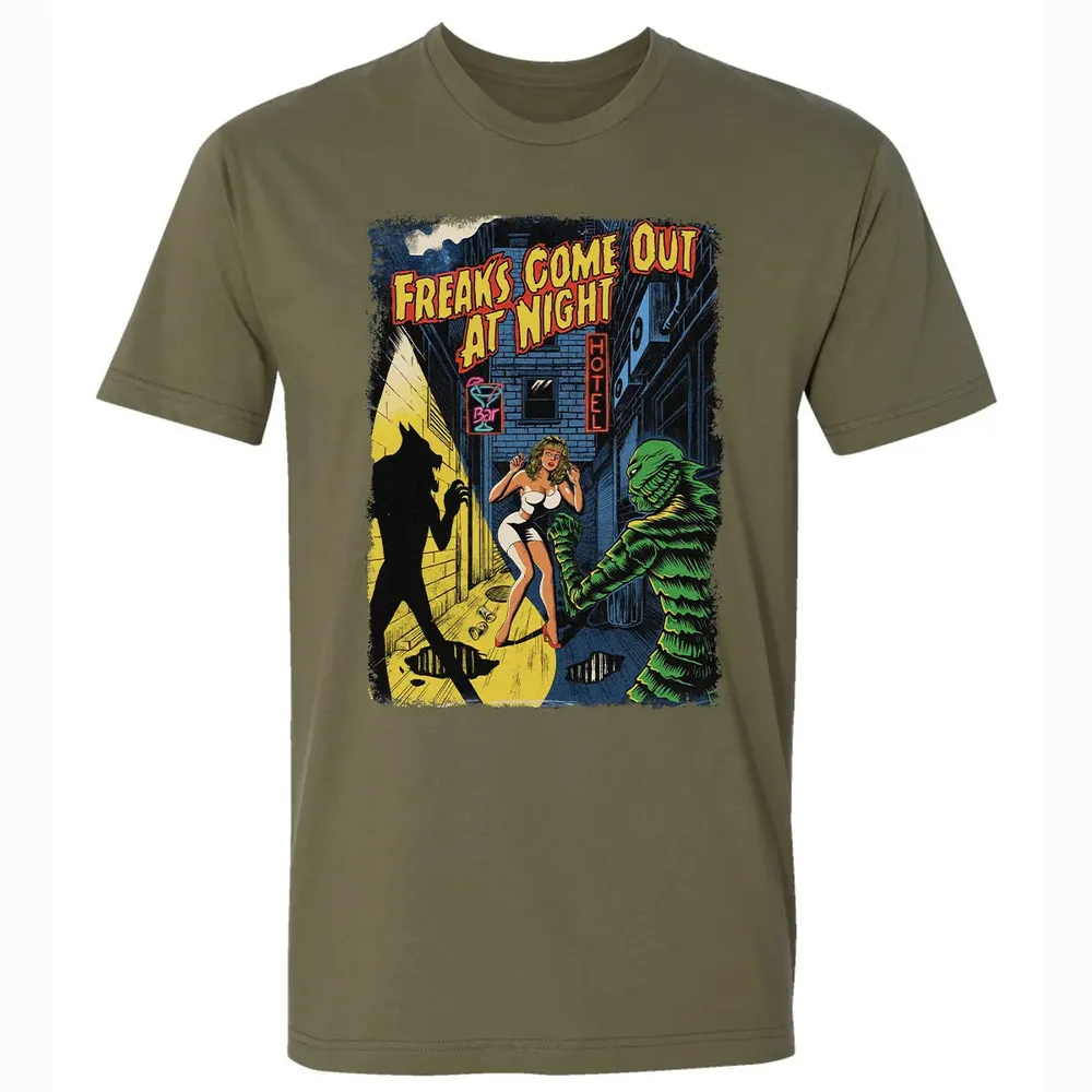Freaks Come Out At Night Premium Unisex T-shirt - 5