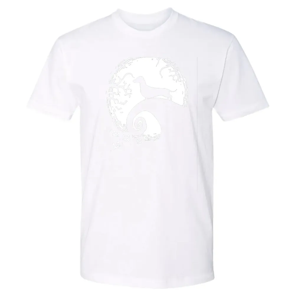 Dachshund And Moon Halloween T For Dachshund Lovers Premium Unisex T-shirt - 4