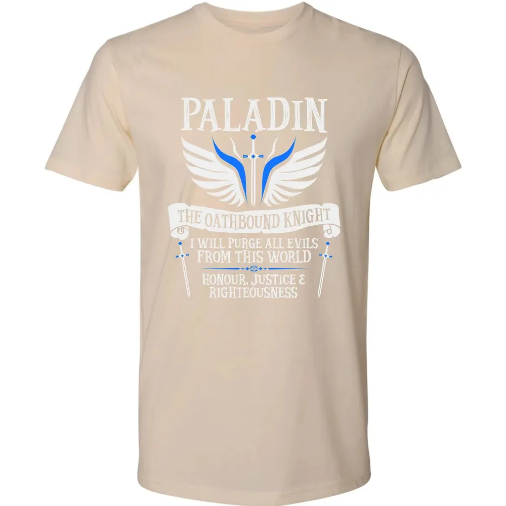 PALADIN, THE OATHBOUND KNIGHT (White) Premium Unisex T-shirt - 13