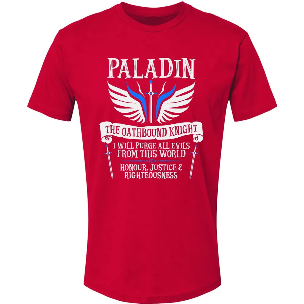 PALADIN, THE OATHBOUND KNIGHT (White) Premium Unisex T-shirt - 6