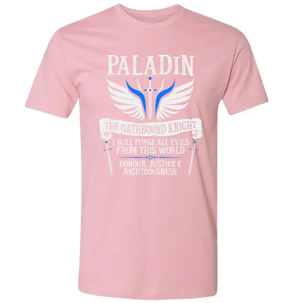 PALADIN, THE OATHBOUND KNIGHT (White) Premium Unisex T-shirt - 3