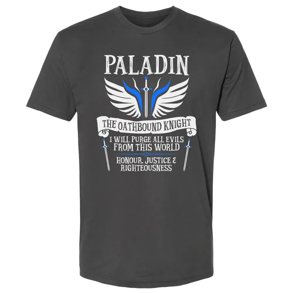 PALADIN, THE OATHBOUND KNIGHT (White) Premium Unisex T-shirt - 8