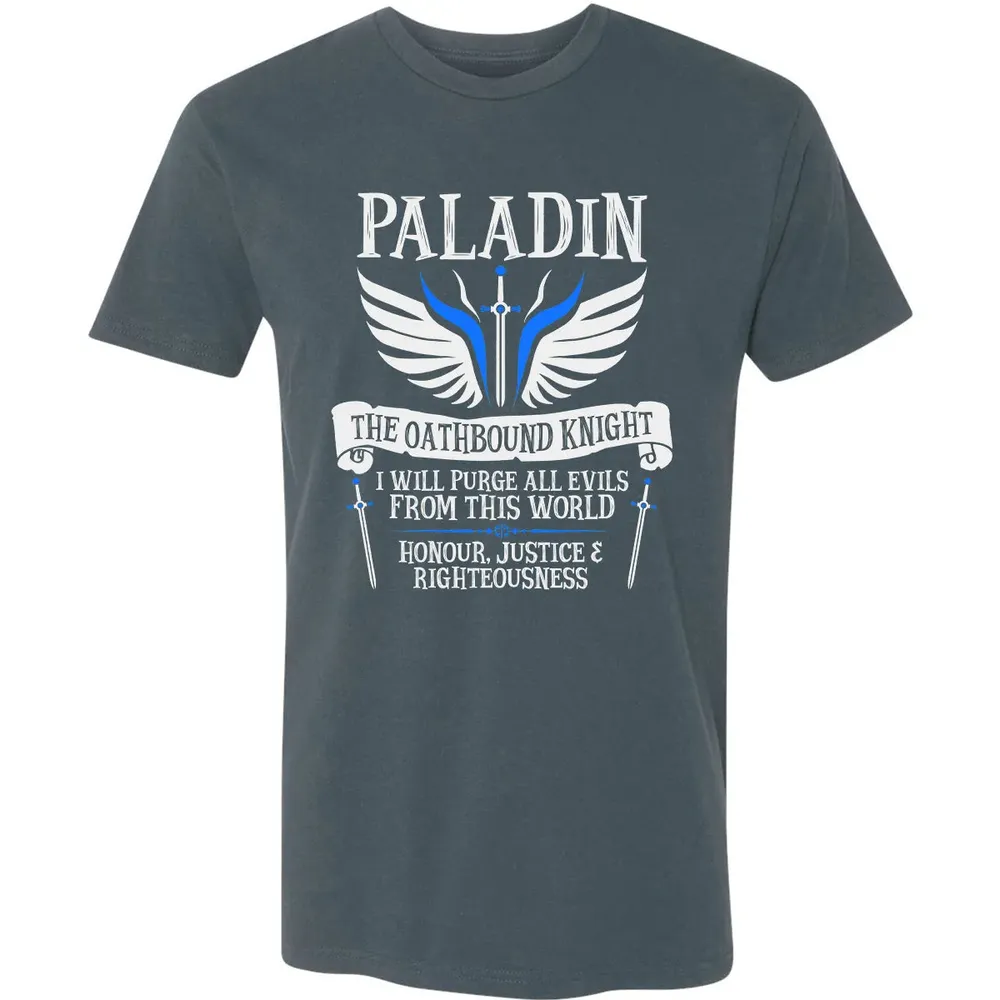 PALADIN, THE OATHBOUND KNIGHT (White) Premium Unisex T-shirt - 14