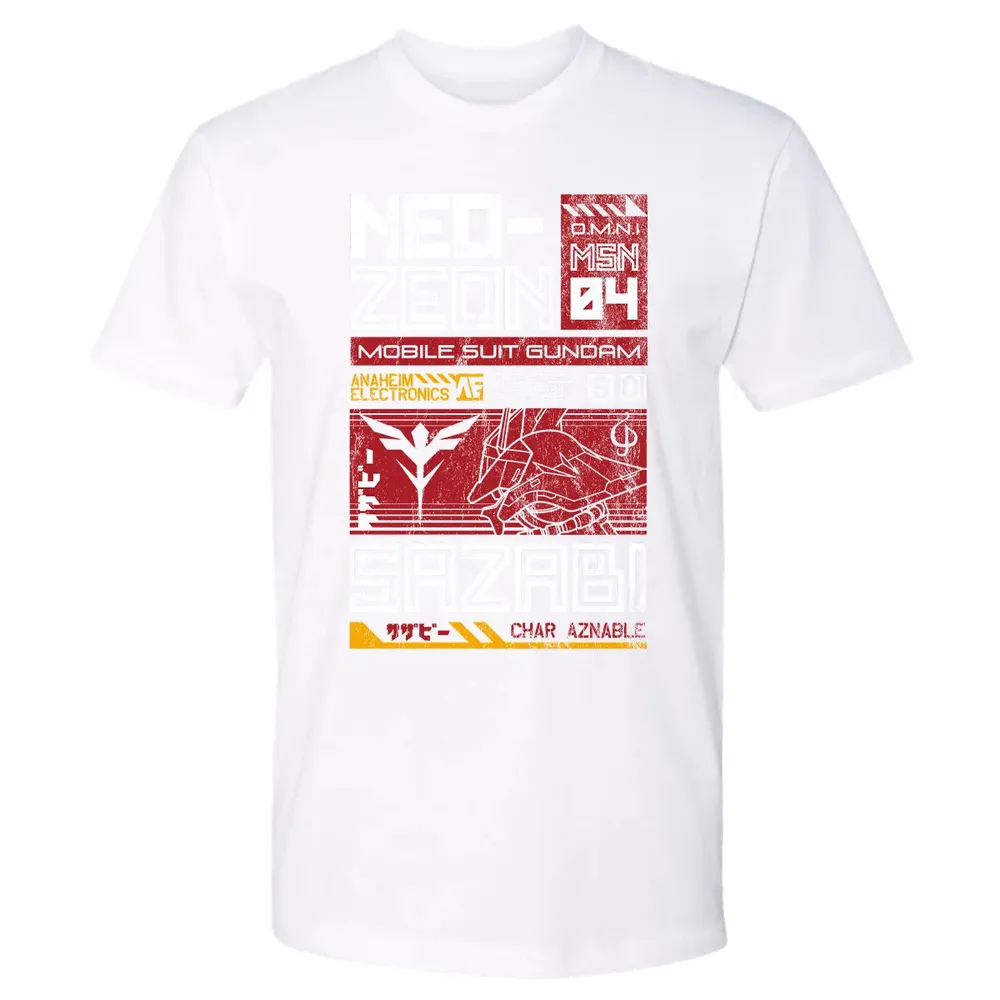 Neo Zeon - Mobile Suit Sazabi Premium Unisex T-shirt - 4