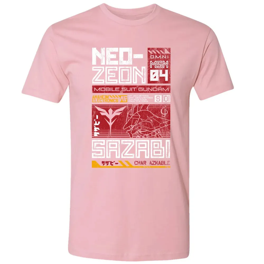 Neo Zeon - Mobile Suit Sazabi Premium Unisex T-shirt - 3