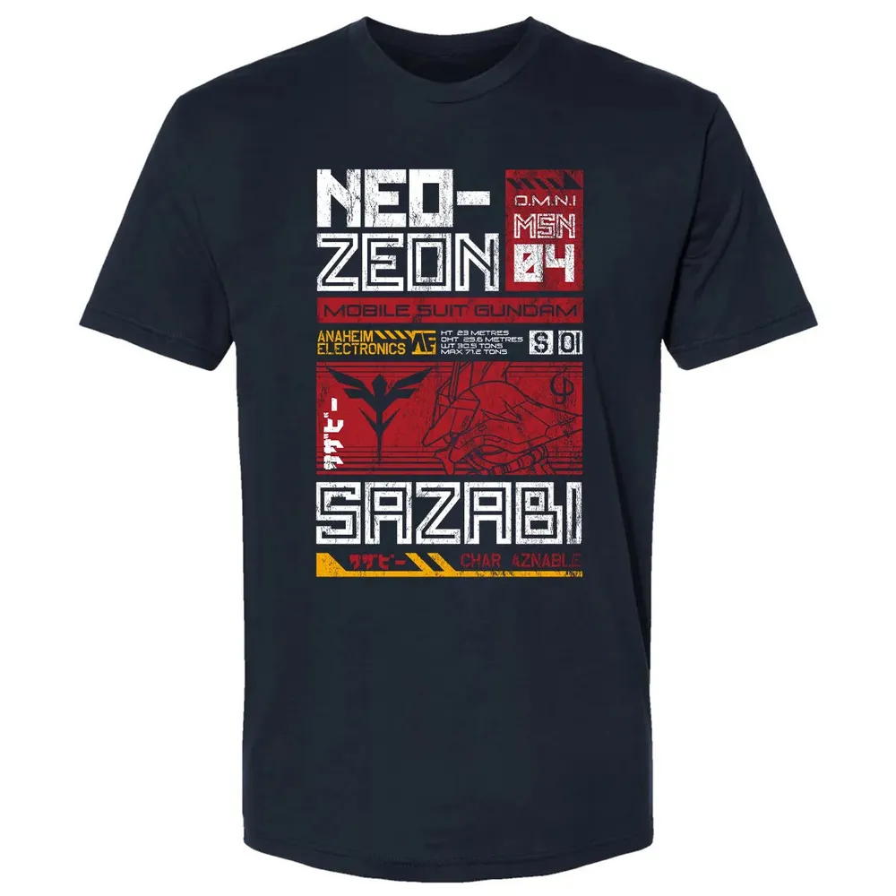 Neo Zeon - Mobile Suit Sazabi Premium Unisex T-shirt - 2