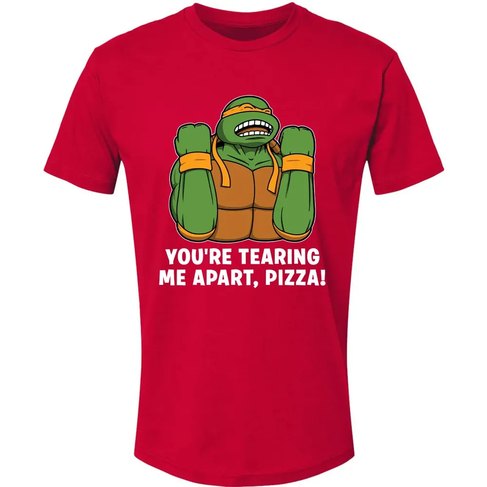 Tearing Me Apart Pizza Premium Unisex T-shirt - 6