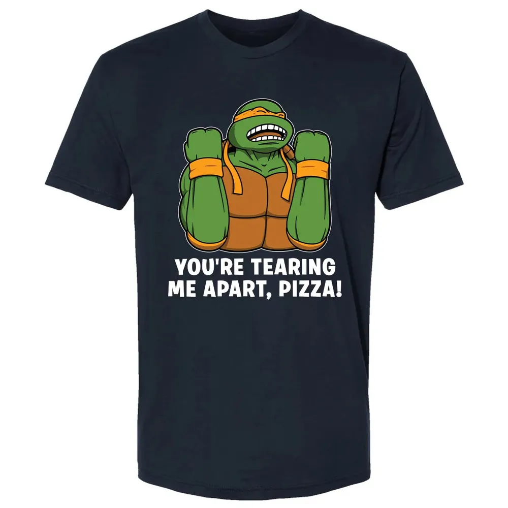Tearing Me Apart Pizza Premium Unisex T-shirt - 2