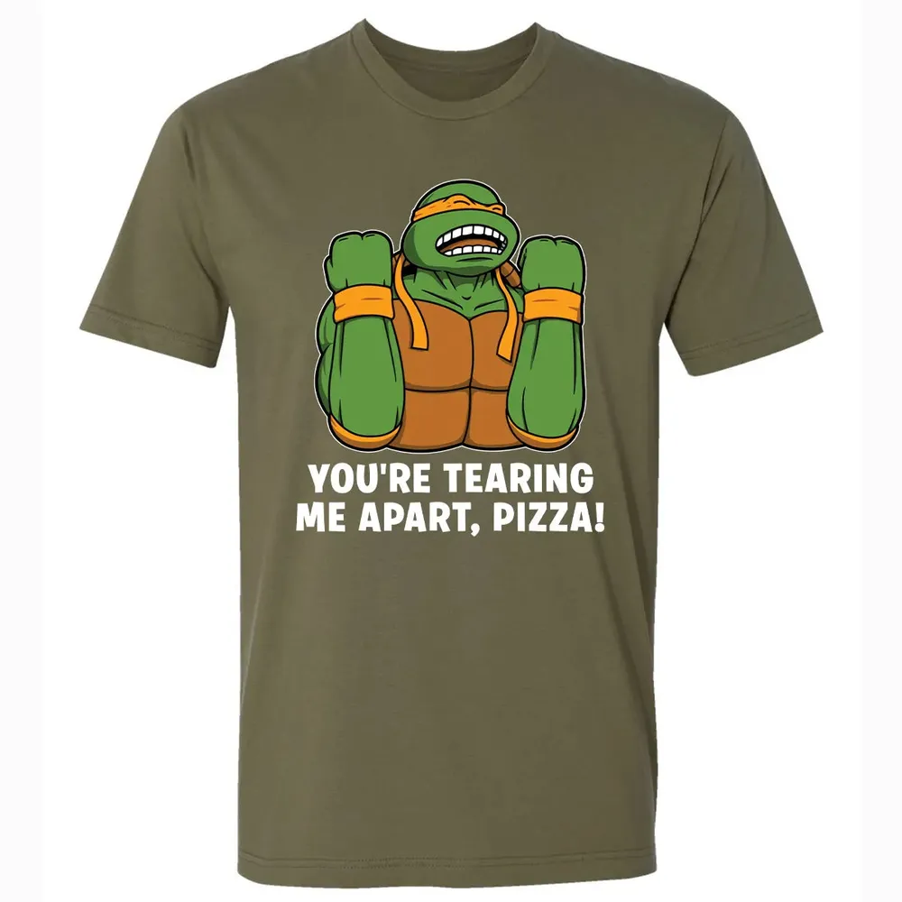 Tearing Me Apart Pizza Premium Unisex T-shirt - 5