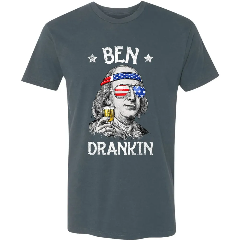 4th of July s for Men Ben Drankin Benjamin Franklin Premium Unisex T-shirt - 14