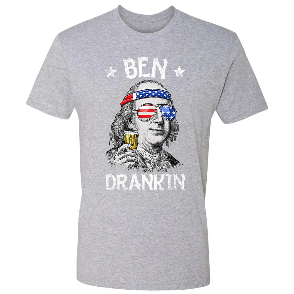 4th of July s for Men Ben Drankin Benjamin Franklin Premium Unisex T-shirt - 9