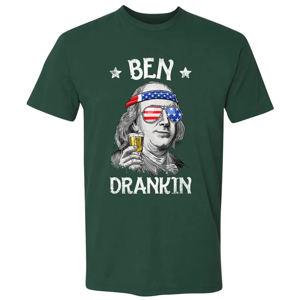 4th of July s for Men Ben Drankin Benjamin Franklin Premium Unisex T-shirt - 12