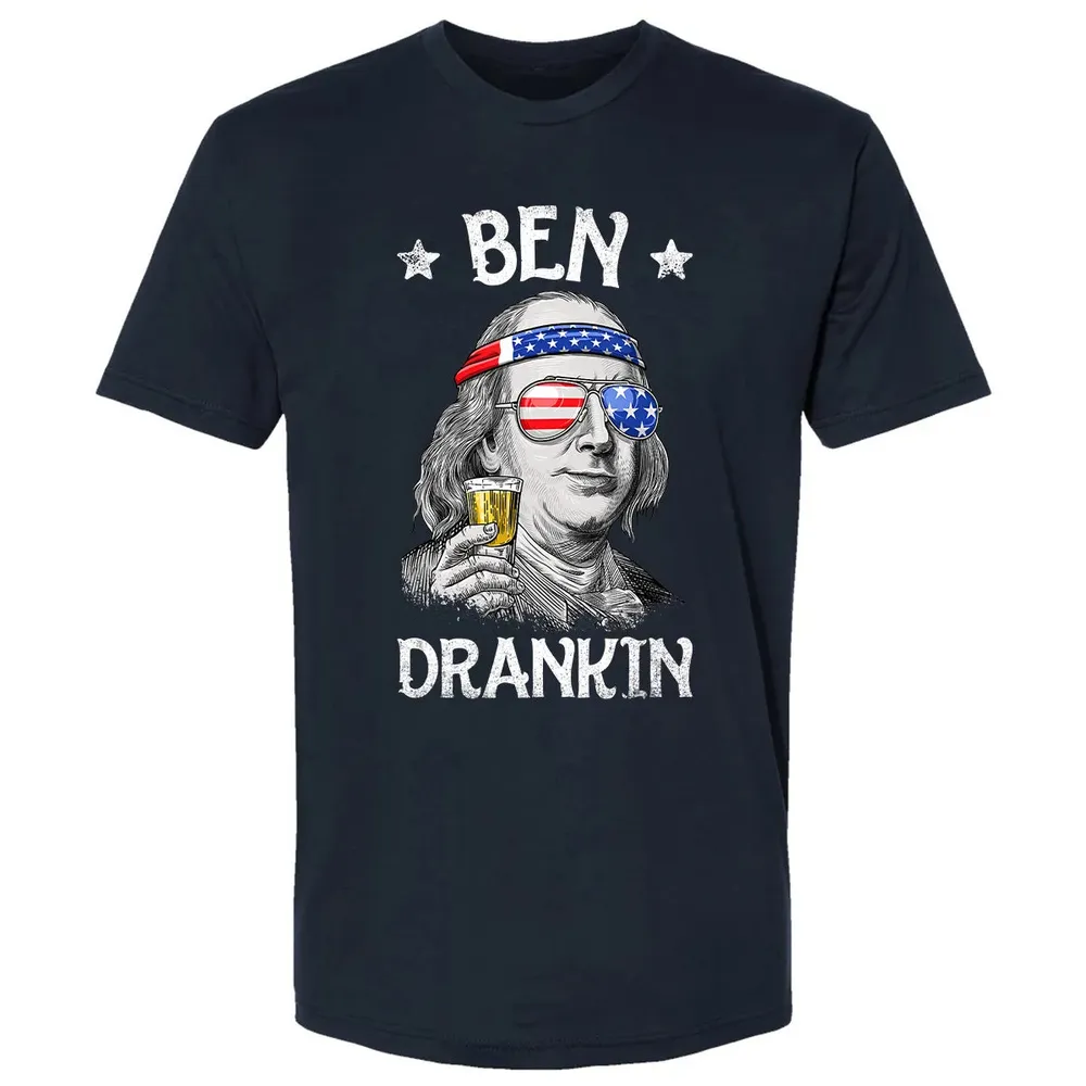 4th of July s for Men Ben Drankin Benjamin Franklin Premium Unisex T-shirt - 2