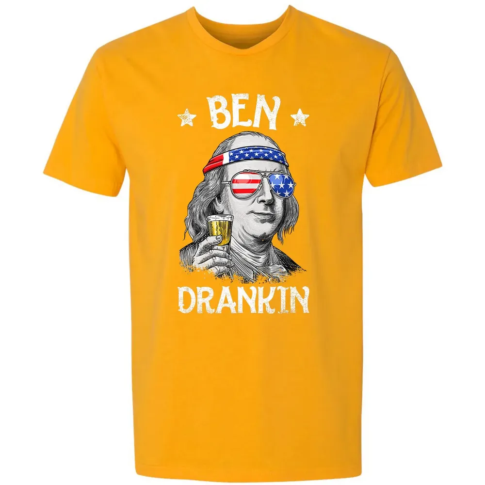 4th of July s for Men Ben Drankin Benjamin Franklin Premium Unisex T-shirt - 11