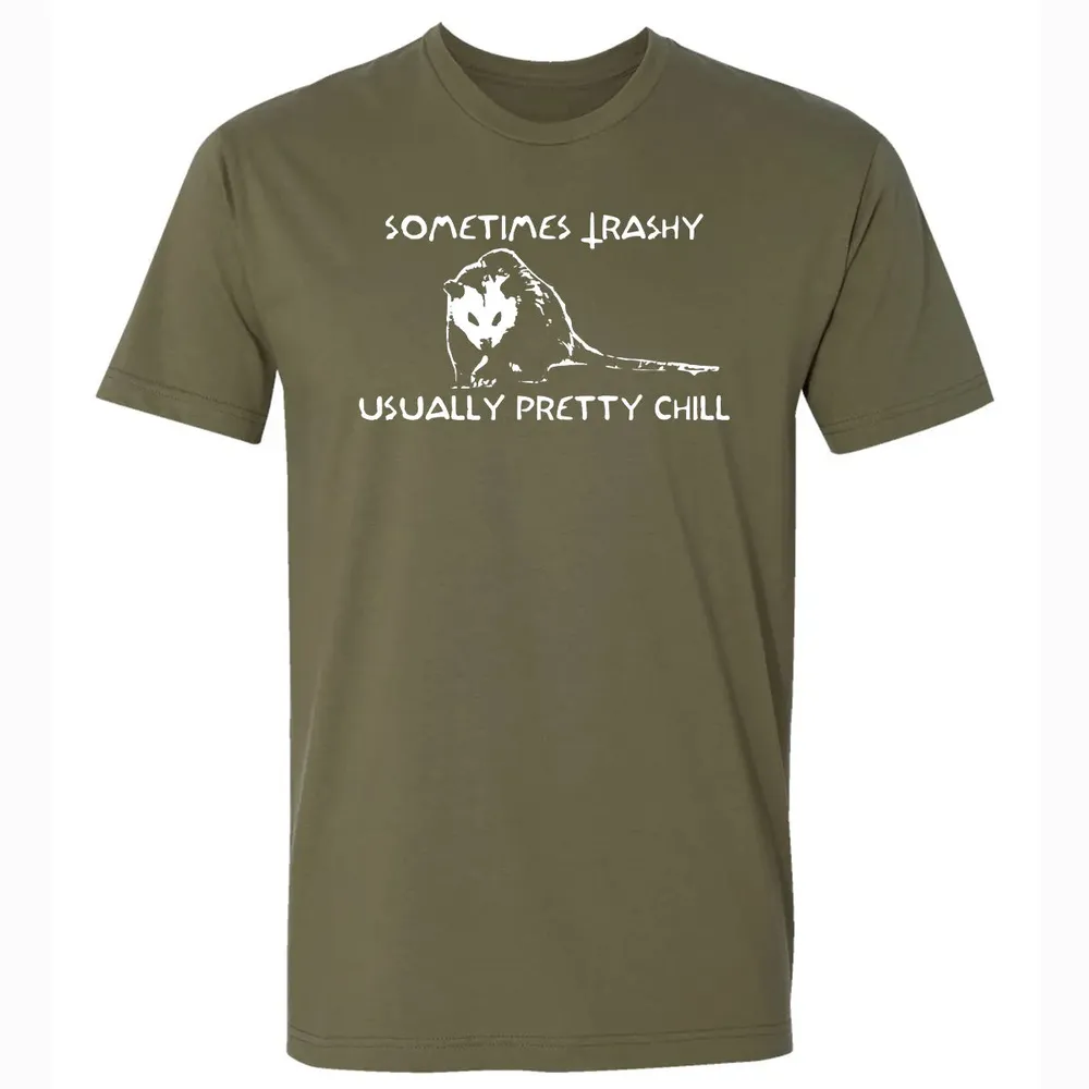 Sometimes Trashy Usually Pretty Chill Premium Unisex T-shirt - 5