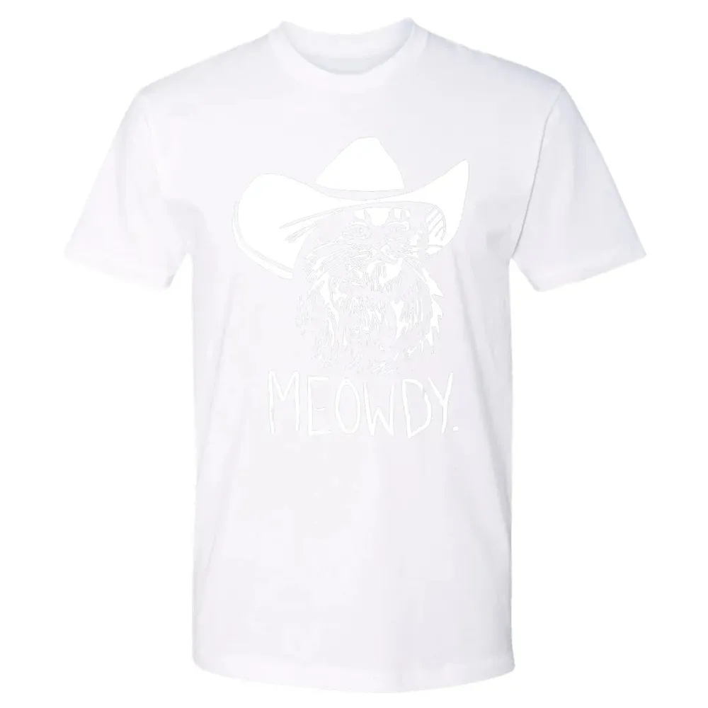 Meowdy Texas Cat Meme Premium Unisex T-shirt - 4