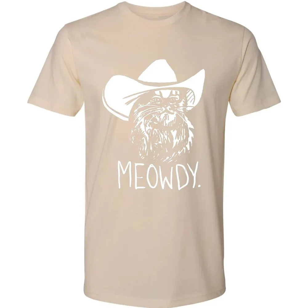 Meowdy Texas Cat Meme Premium Unisex T-shirt - 13