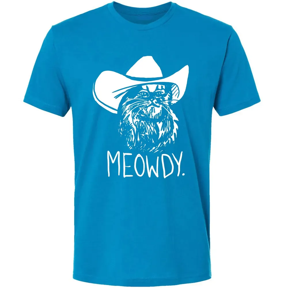 Meowdy Texas Cat Meme Premium Unisex T-shirt - 15