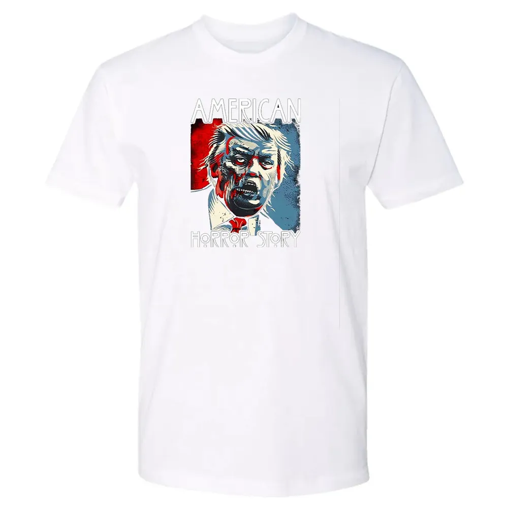 Funny Halloween Anti Trump Horror Story Americas Hated Dude Premium Unisex T-shirt - 4