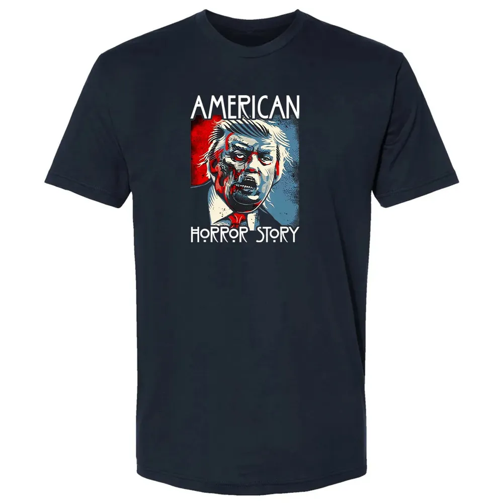 Funny Halloween Anti Trump Horror Story Americas Hated Dude Premium Unisex T-shirt - 2
