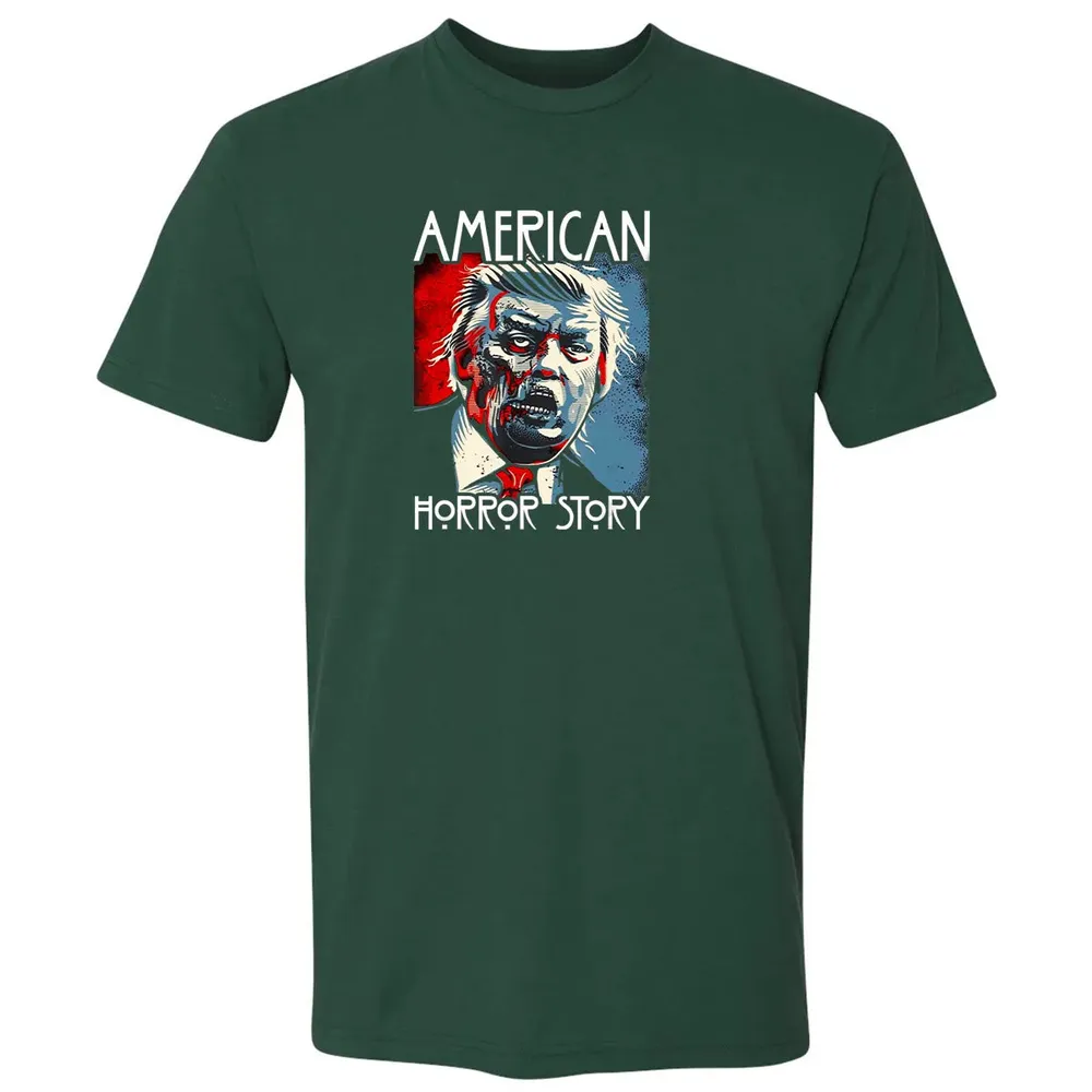 Funny Halloween Anti Trump Horror Story Americas Hated Dude Premium Unisex T-shirt - 12