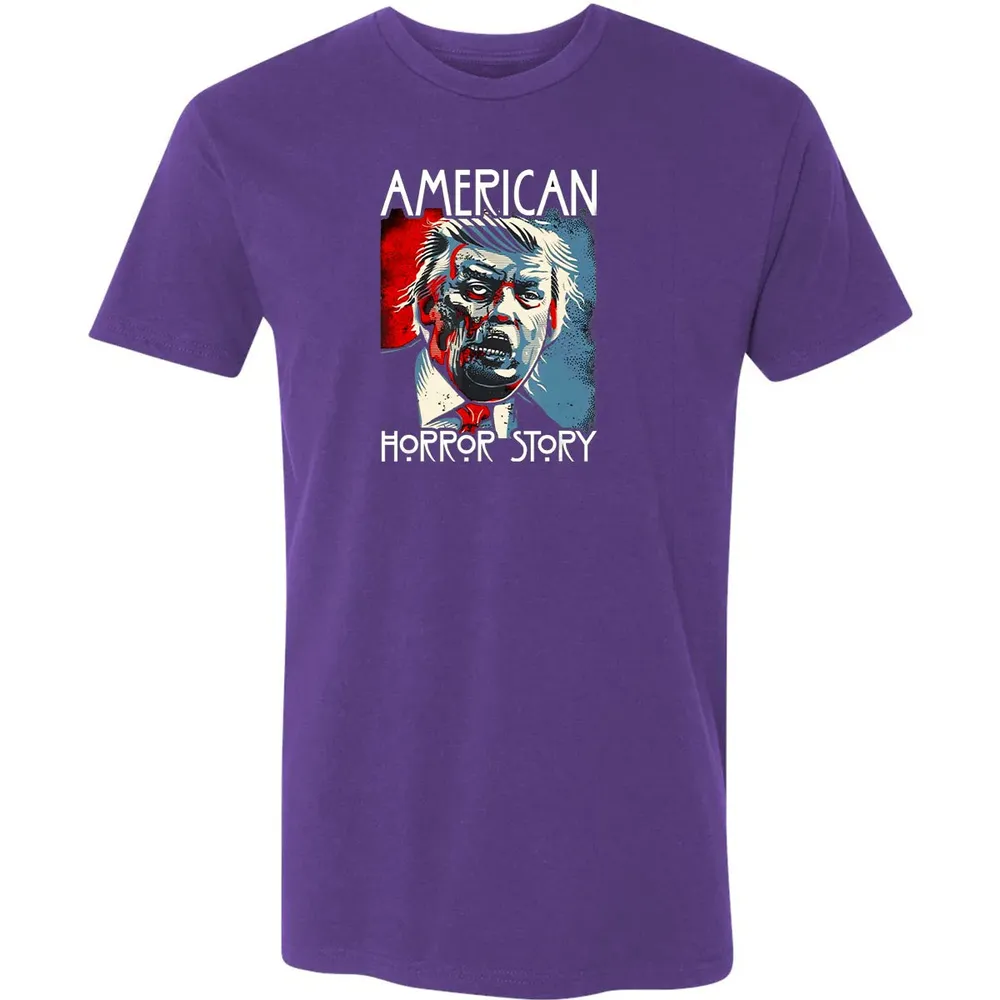 Funny Halloween Anti Trump Horror Story Americas Hated Dude Premium Unisex T-shirt - 7