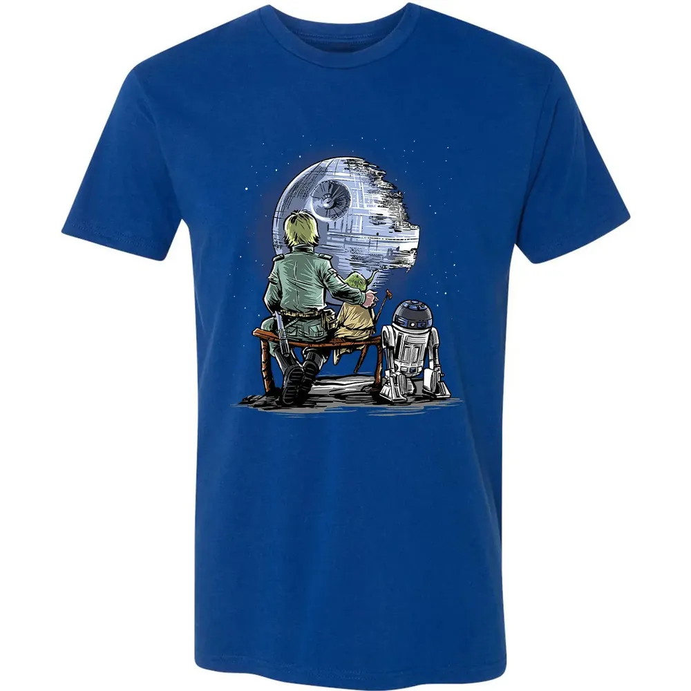 Master and Apprentice Gazing at the â€œMoonâ€ Premium Unisex T-shirt - 10