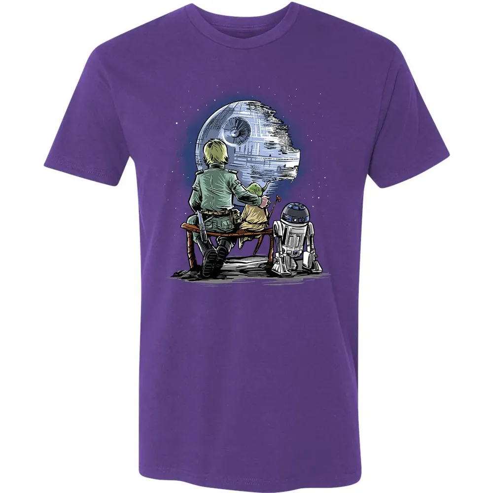 Master and Apprentice Gazing at the â€œMoonâ€ Premium Unisex T-shirt - 7