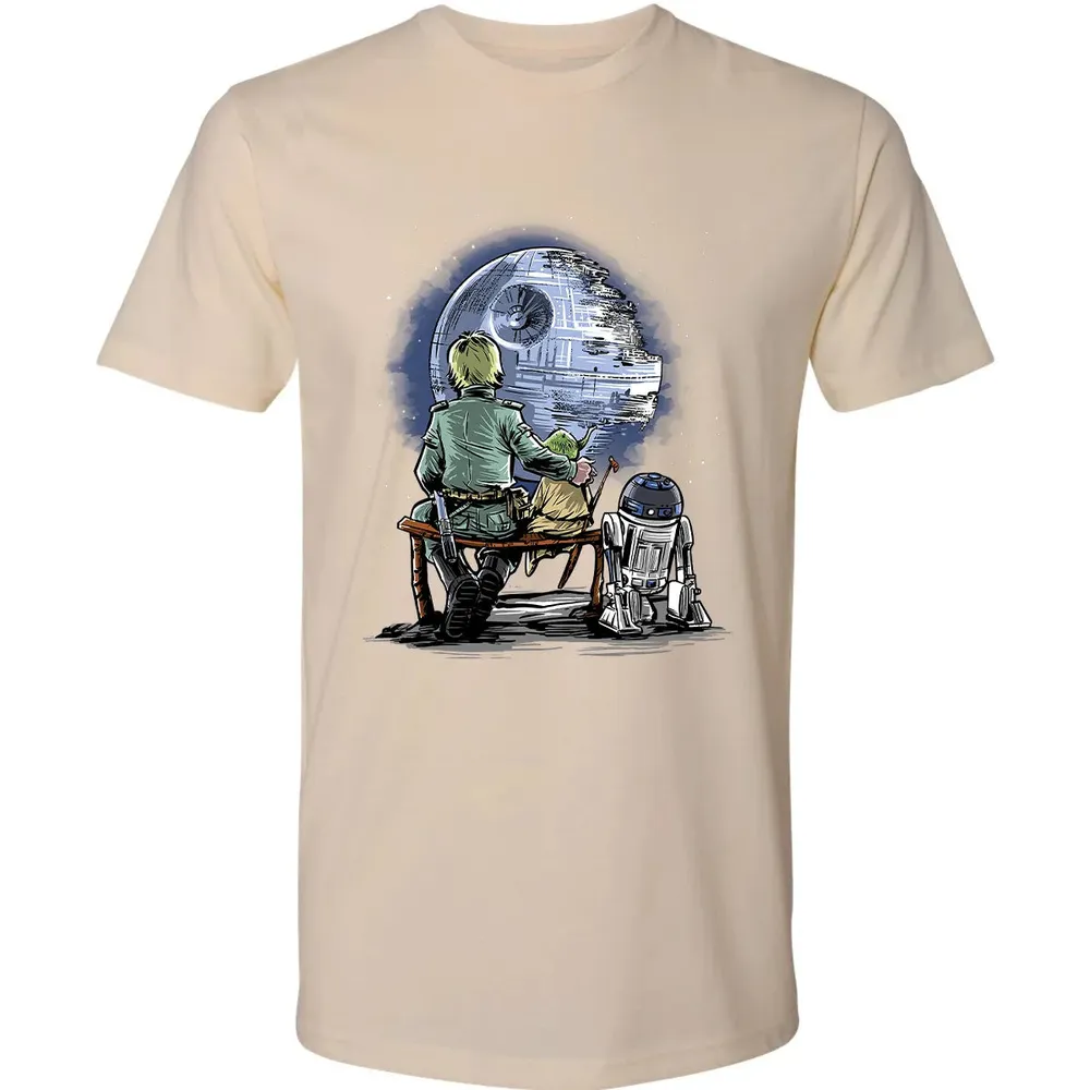 Master and Apprentice Gazing at the â€œMoonâ€ Premium Unisex T-shirt - 13