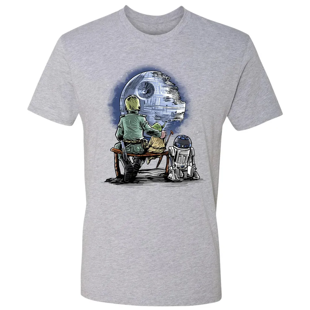 Master and Apprentice Gazing at the â€œMoonâ€ Premium Unisex T-shirt - 9