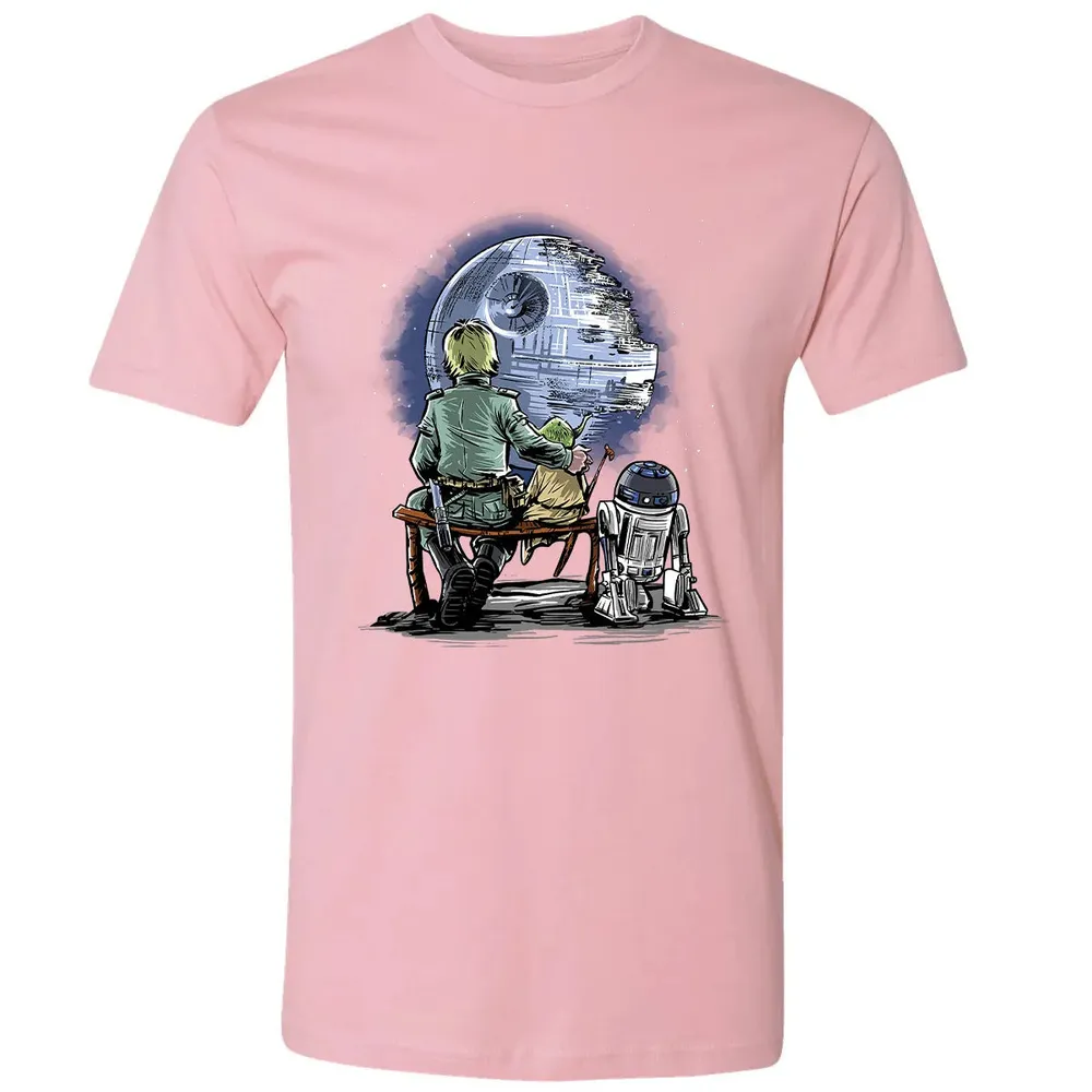 Master and Apprentice Gazing at the â€œMoonâ€ Premium Unisex T-shirt - 3