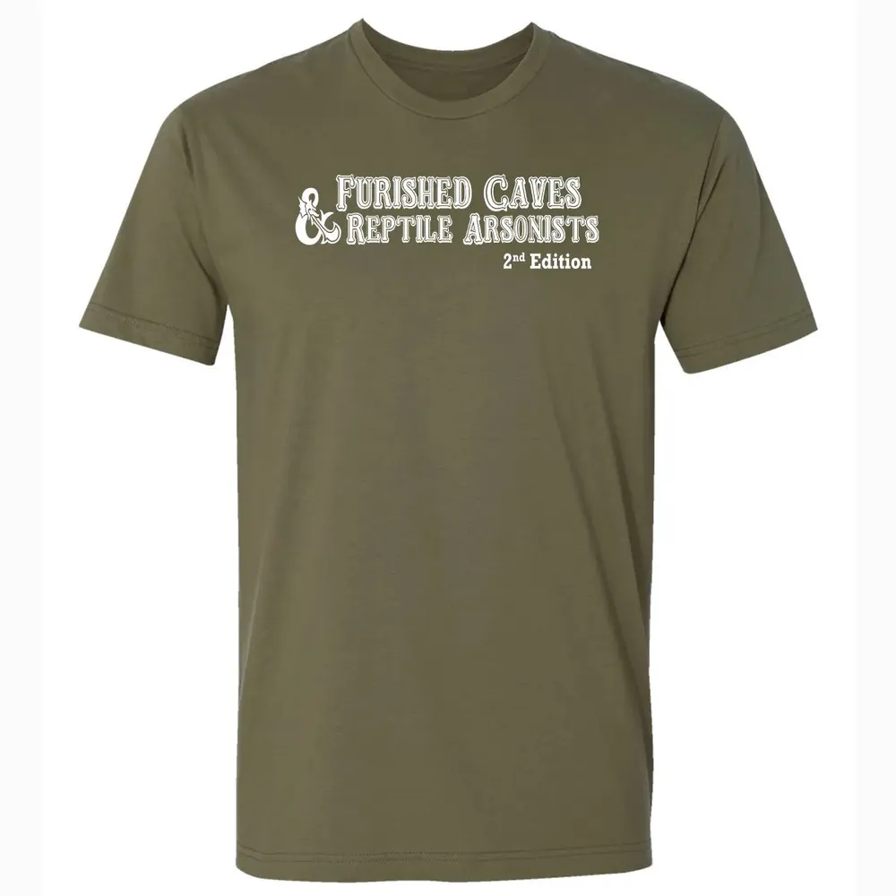 Furnished Caves & Reptile Arsonists Premium Unisex T-shirt - 5
