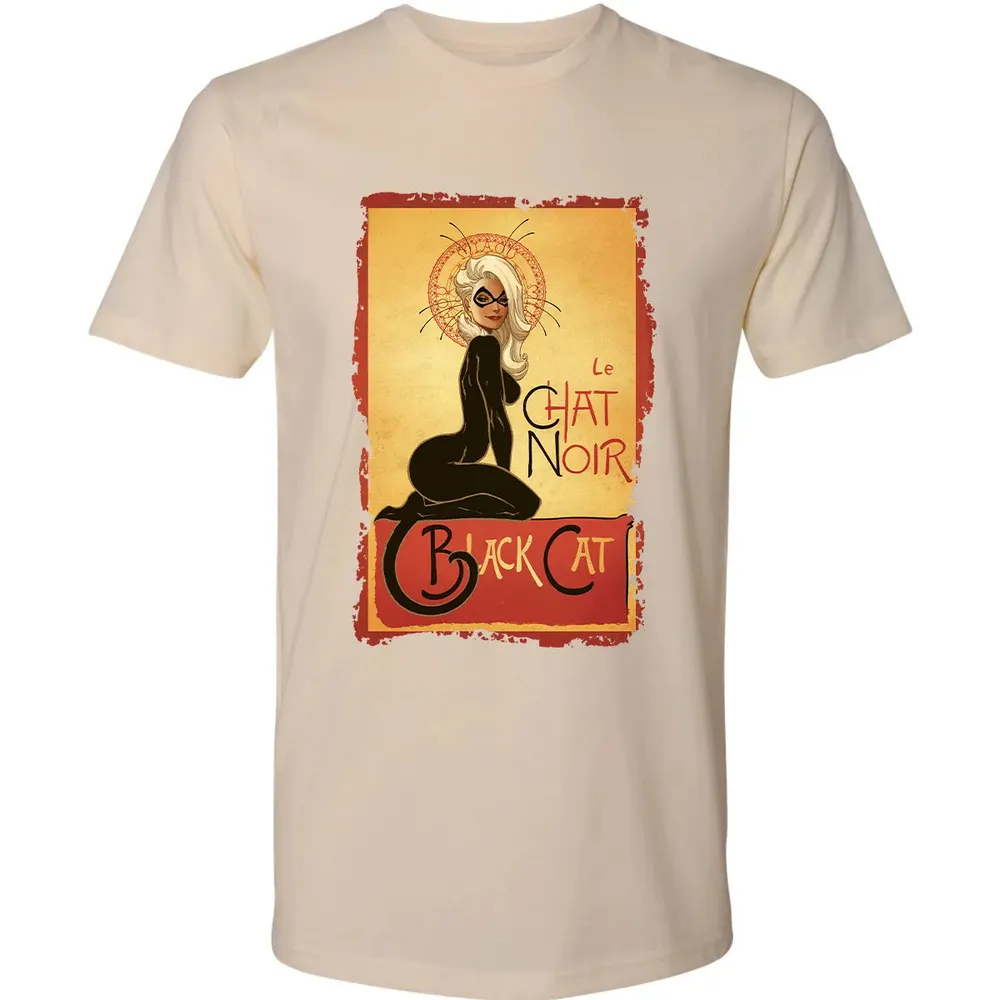 Le Chat Noir Black Cat Premium Unisex T-shirt - 13