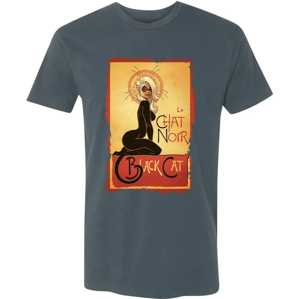 Le Chat Noir Black Cat Premium Unisex T-shirt - 14