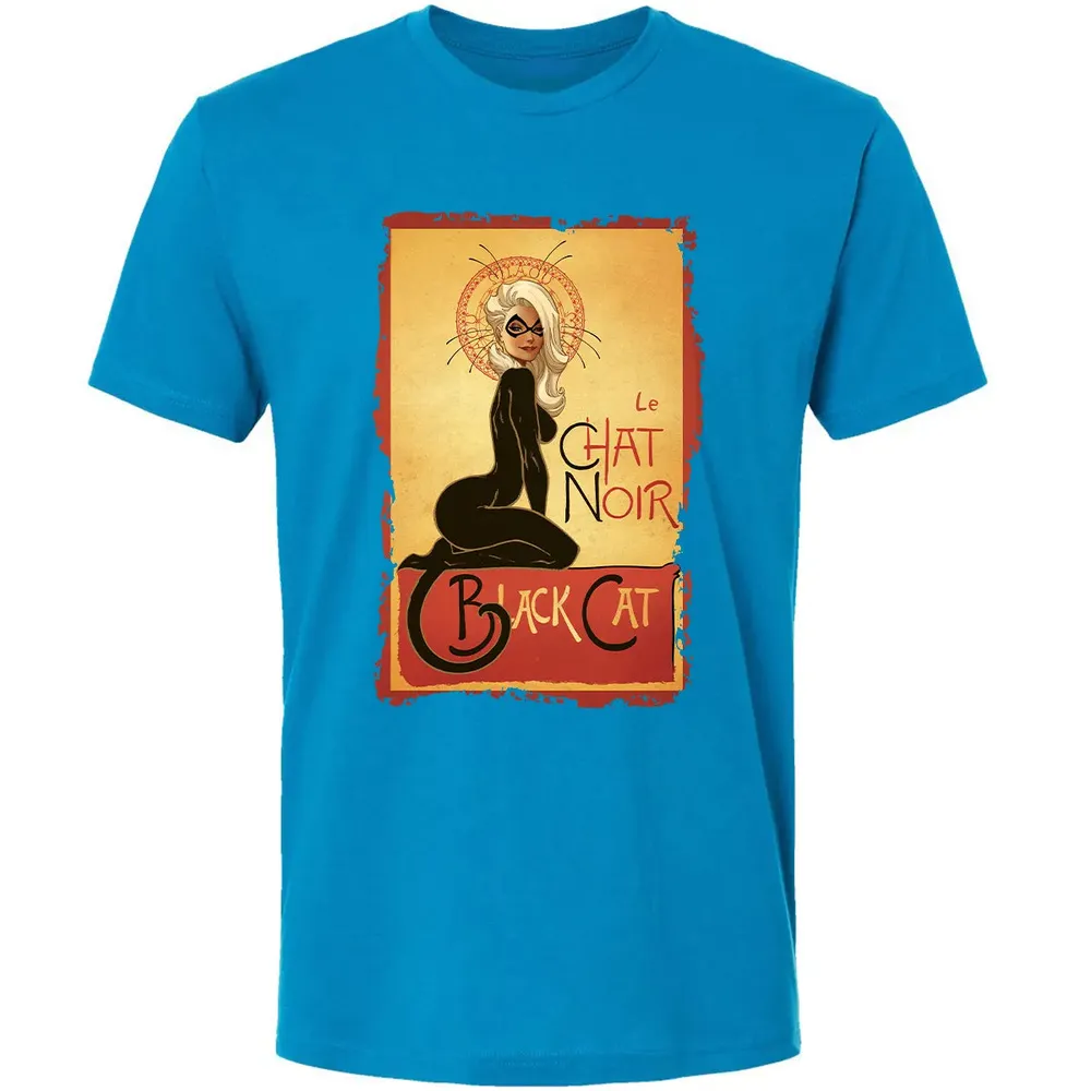 Le Chat Noir Black Cat Premium Unisex T-shirt - 15