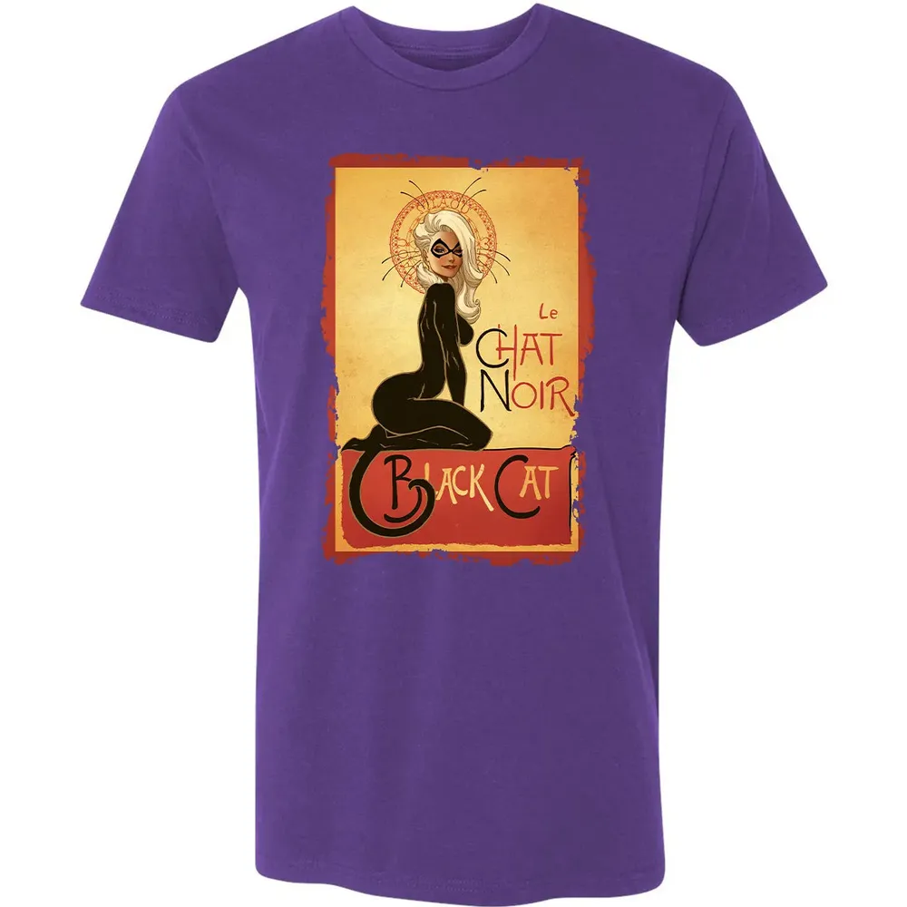 Le Chat Noir Black Cat Premium Unisex T-shirt - 7