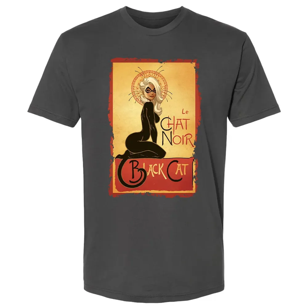 Le Chat Noir Black Cat Premium Unisex T-shirt - 8