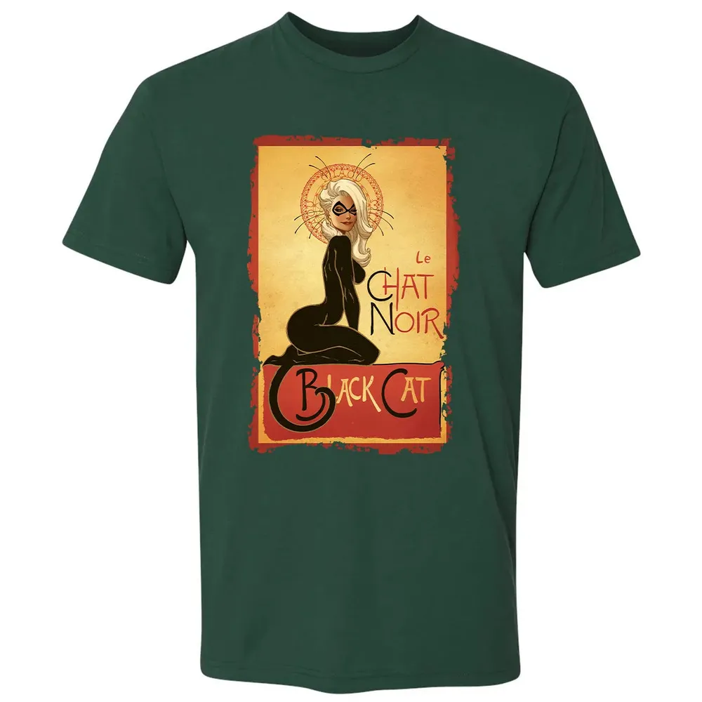 Le Chat Noir Black Cat Premium Unisex T-shirt - 12