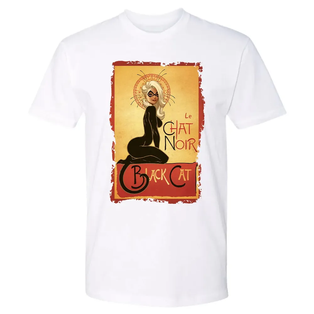 Le Chat Noir Black Cat Premium Unisex T-shirt - 4