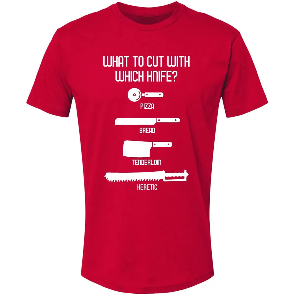 Cut With Which Knife Premium Unisex T-shirt - 6