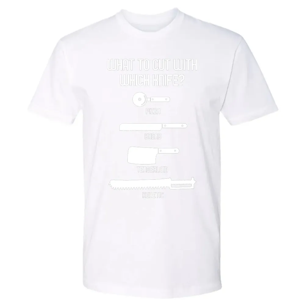 Cut With Which Knife Premium Unisex T-shirt - 4