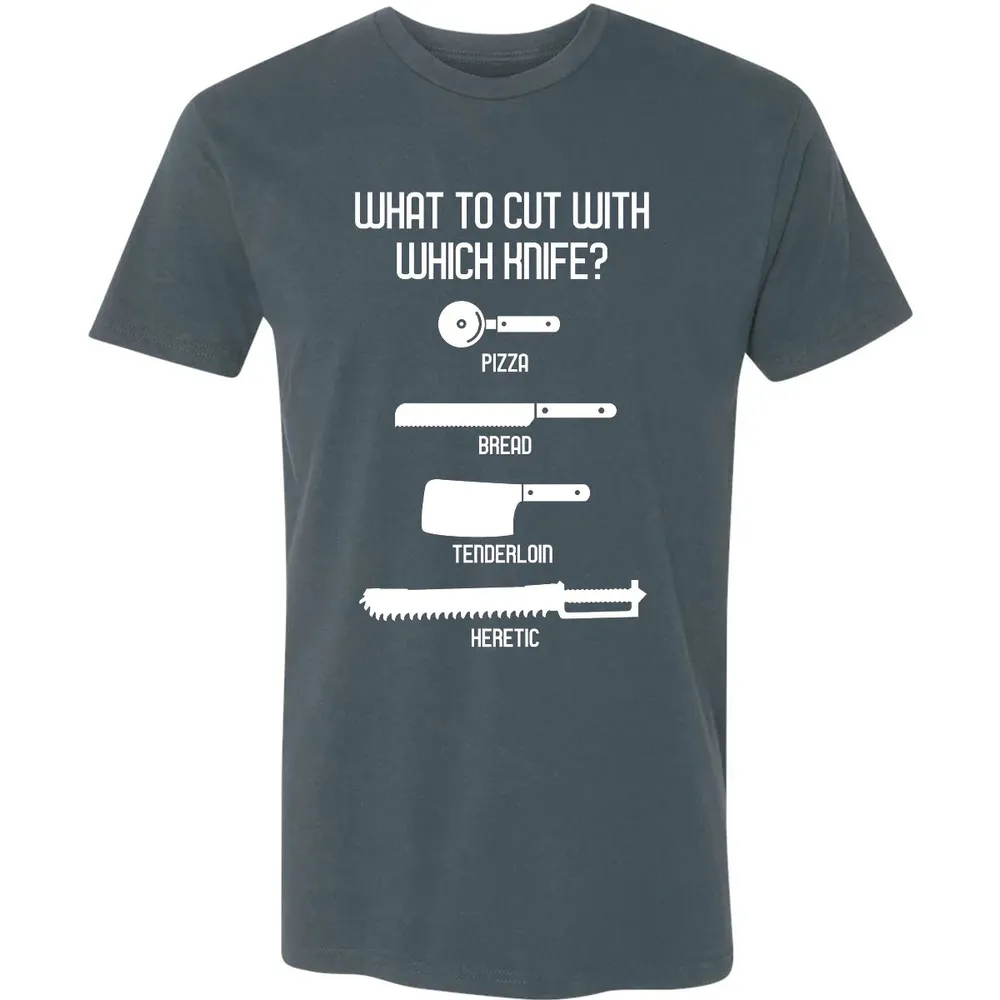 Cut With Which Knife Premium Unisex T-shirt - 14