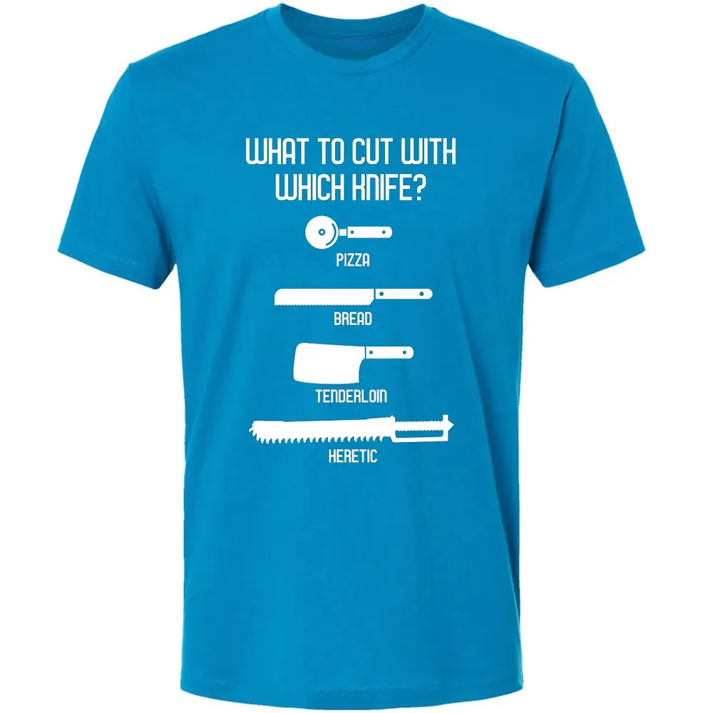 Cut With Which Knife Premium Unisex T-shirt - 15