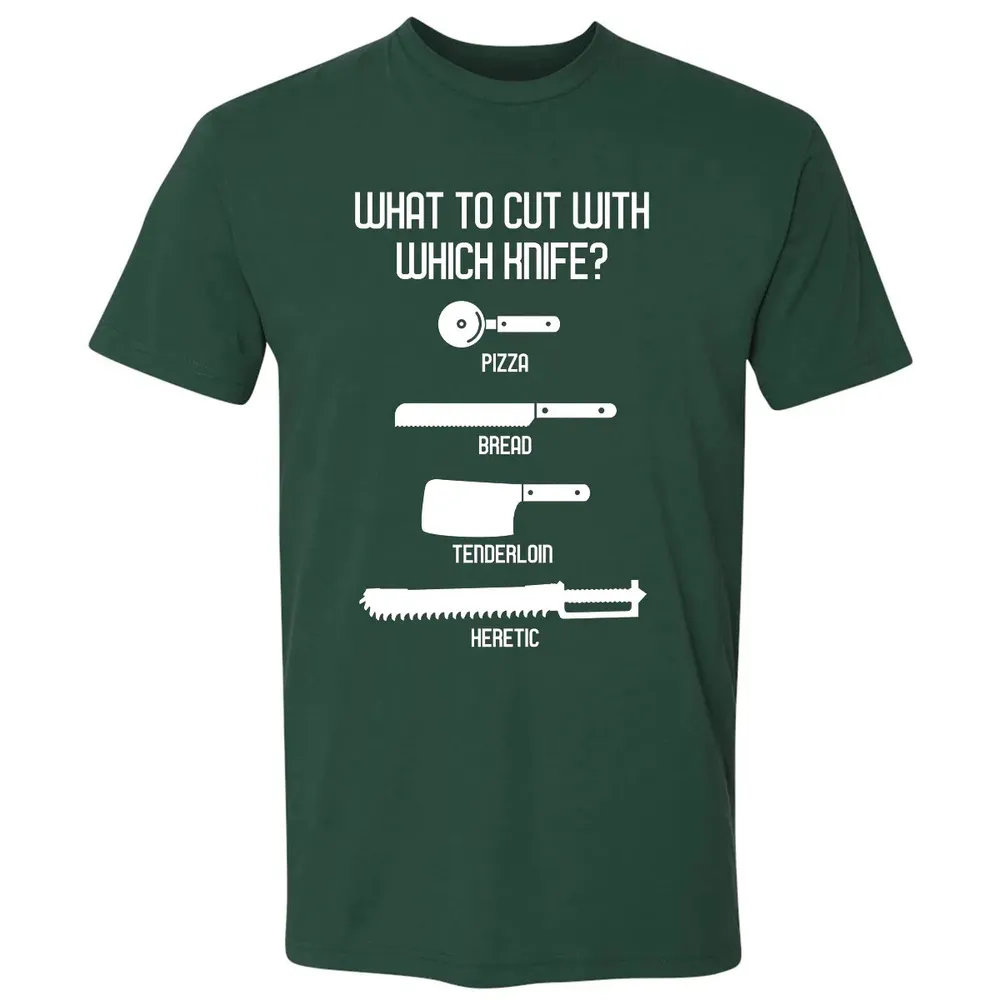 Cut With Which Knife Premium Unisex T-shirt - 12