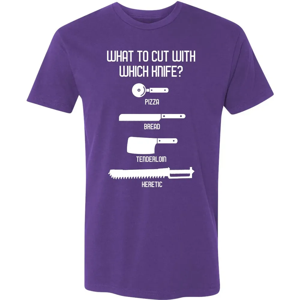 Cut With Which Knife Premium Unisex T-shirt - 7