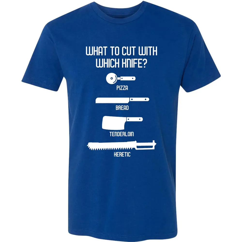 Cut With Which Knife Premium Unisex T-shirt - 10