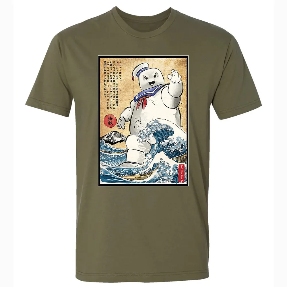 Marshmallow man in Japan Premium Unisex T-shirt - 5