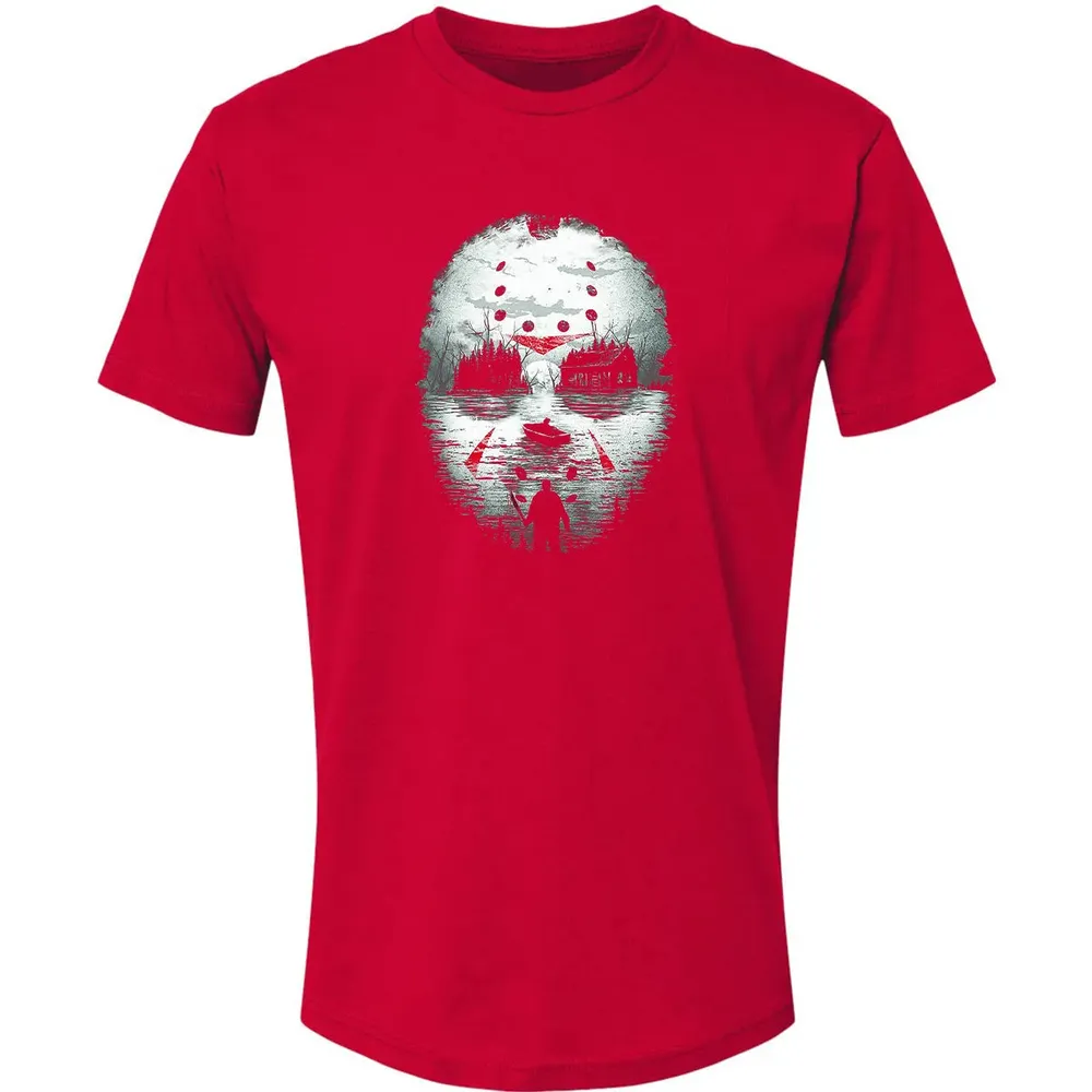 Jason Halloween Mask Horror  Graphic 13th Friday Funny Gift Premium Unisex T-shirt - 6