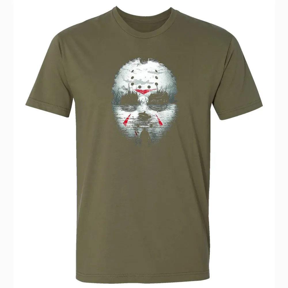 Jason Halloween Mask Horror  Graphic 13th Friday Funny Gift Premium Unisex T-shirt - 5