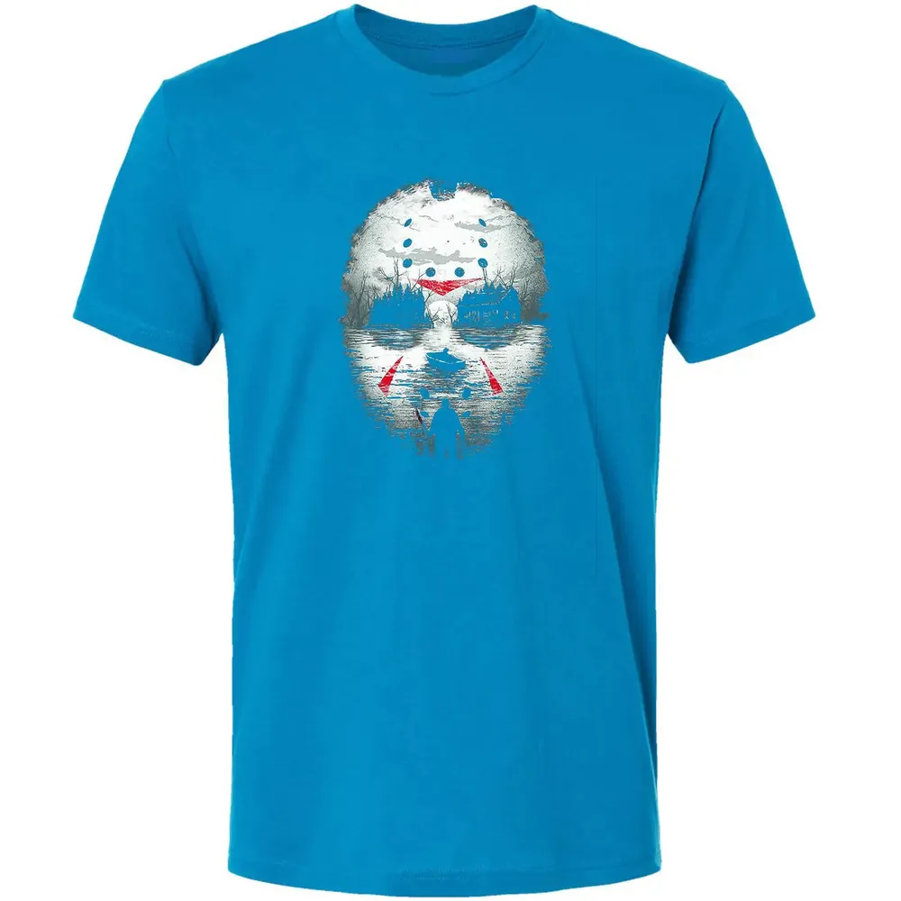 Jason Halloween Mask Horror  Graphic 13th Friday Funny Gift Premium Unisex T-shirt - 15